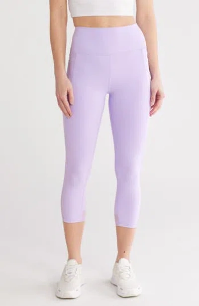Gottex Shaper Capri Leggings In Electric Lavender