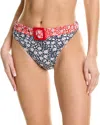 Gottex Shimmering Dasies High Leg Sexy Brief In Multi