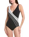 Gottex Simple Elegance Surplice One-piece In Black