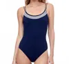 Gottex Socialist Collection One Piece Swimsuit In Navy/white In Blue