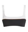Gottex High Class Square Neck Bralette Bikini Top In Black