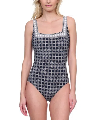 Gottex Square Neck One-piece In Blue
