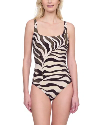Gottex Square Neck One-piece In Black