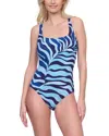 Gottex Square Neck One-piece In Blue