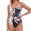 Gottex Square Neck One Piece Swimsuit In Got Amalfi Coast In Multi