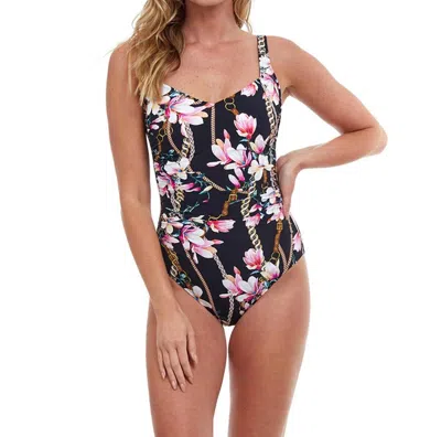 Gottex Square Neck One Piece Swimsuit In Got Amalfi Coast In Multi