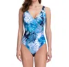 Gottex Surplice High Back One Piece Swimsuit In Got Midnight Floral In Multi