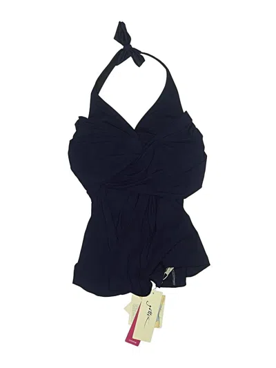 Pre-owned Gottex Swimsuit Top Blue Swimwear