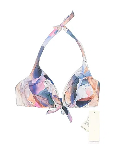 Gottex Swimsuit Top Purple Print Pattern Swimwear In Multi