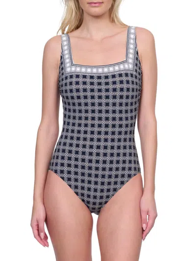 Gottex Swimwear Women's Golden Chic One-piece Swimsuit In Black Cream