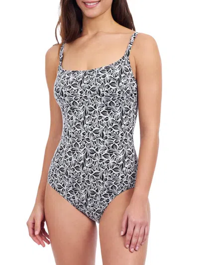 Gottex Swimwear Women's Plumeria Floral Underwire One-piece Swimsuit In Multi