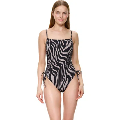 Gottex Tanzania C-cup Square Neck One Piece Swimsuit In Multi