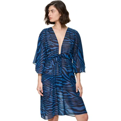 Gottex Tanzania Deep V-neck Dress Cover-up In Multi