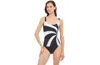 Gottex Timeless Mastectomy One-piece Swimsuit In Black/white