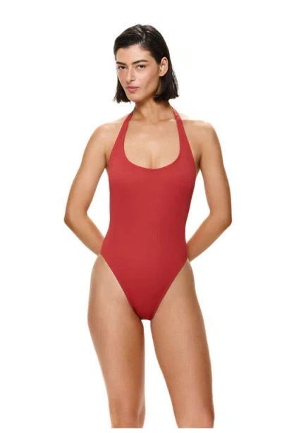 Gottex Tubular Halter One Piece In Red