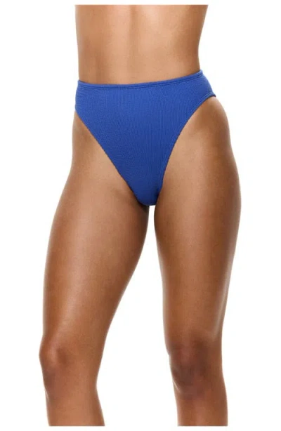 Gottex Tubular High Waist Bikini Bottom In Blue