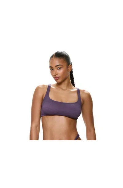 Gottex Tubular Square Neck Bikini Top In Purple