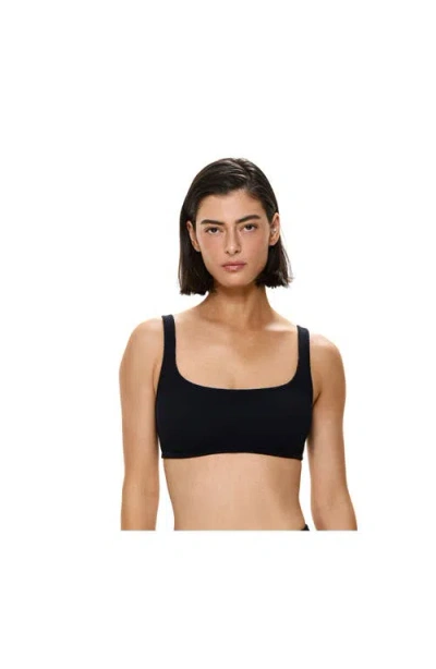 Gottex Tubular Square Neck Bikini Top In Black