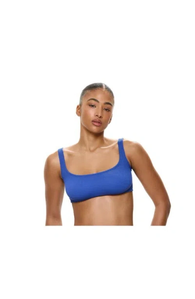 Gottex Tubular Square Neck Bikini Top In Blue