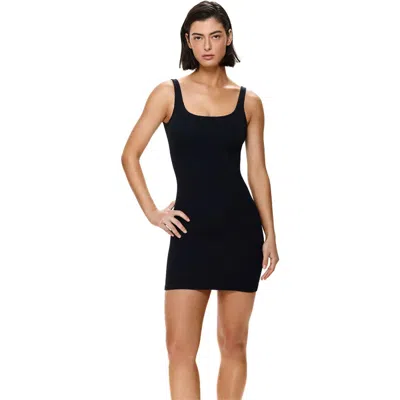 Gottex Tubular Square Neck Mini Dress In Black
