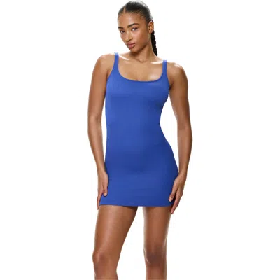 Gottex Tubular Square Neck Mini Dress In Blue