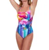 Gottex Square Neck One Piece Swimsuit In Got Italian Summer In Multi