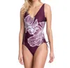 Gottex Underwire One Piece Swimsuit In Lily Wine In Red