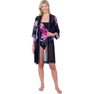 Gottex Water Lily Robe Flutter Sleeve Coverup
