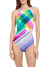 Gottex Diagonal Dreams Square-neck One-piece Swimsuit In Neutral