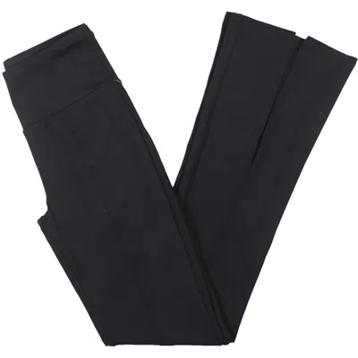 Gottex Womens Flare Slit Athletic Leggings In Black