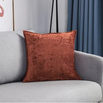 Gouchee Home 18" Throw Pillow In Terracotta