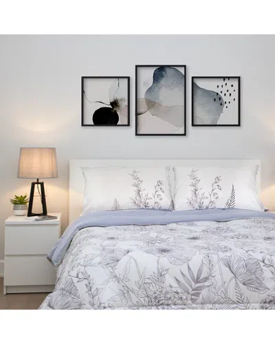 Gouchee Home Botanica Comforter Set In Gray