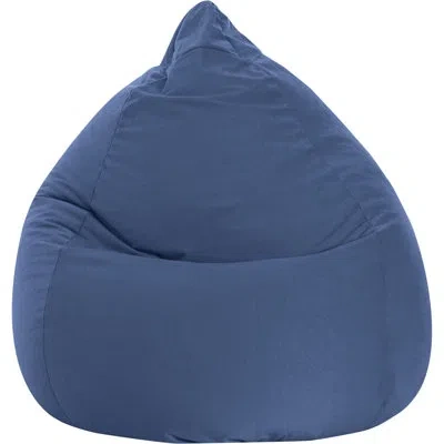 Gouchee Home Breeze Microfiber Bean Bag Cover In Navy Polyester