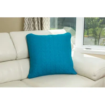 Gouchee Home Cotton Euro Pillow In Teal