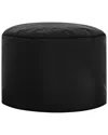 Gouchee Home Dotcom Brava Pouf In Black