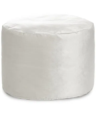 GOUCHEE HOME GOUCHEE HOME ECLIPSE SILVER VELVET POUF