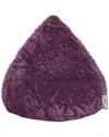 Gouchee Home Fluffy Bean Bag Chair In Purple