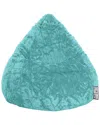 Gouchee Home Fluffy Bean Bag Chair In Turquoise