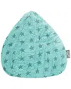 Gouchee Home Fluffy Stars Soft Faux-fur Bean Bag Chair In Turquoise