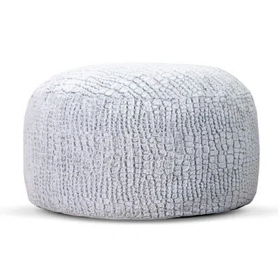 Gouchee Home Genoa Large Faux Fur Bean Bag Chair In Black;white