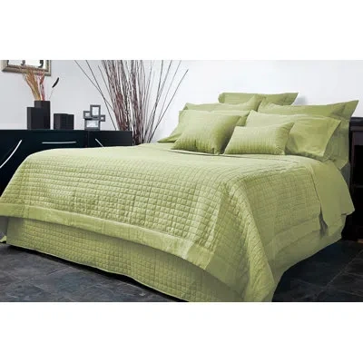 Gouchee Home Grid 3 Piece Duvet Cover Set In Lime