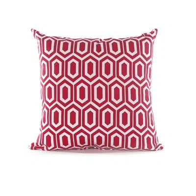 Gouchee Home Hex Throw Pillow In Red