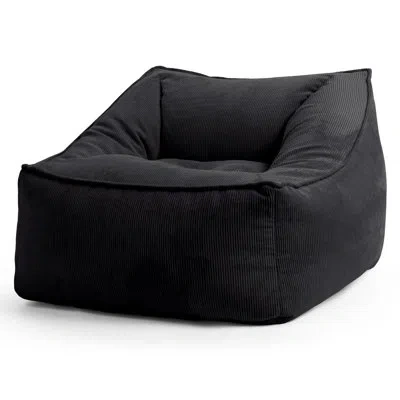 Gouchee Home Inga Corduroy Bean Bag Lounger In Gray