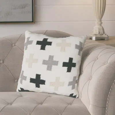Gouchee Home Kai Cotton Throw Pillow In Beige