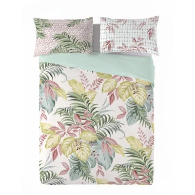 Gouchee Home Laguna Spring 3pcs Duvet Cover Set (90"wx92"l) In Green;yellow;pink