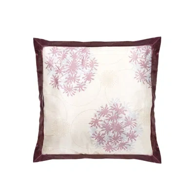 Gouchee Home Lavender Dream Square Pillow Cover In Beige;purple