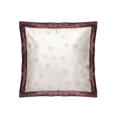 Gouchee Home Lavender Dream Square Pillow Cover In Beige;purple;ivory