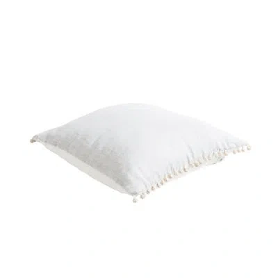 Gouchee Home Liz Linen Throw Pillow In Bluish Gray