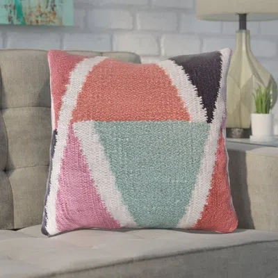 Gouchee Home Phoenix Modern Cotton Throw Pillow In Red