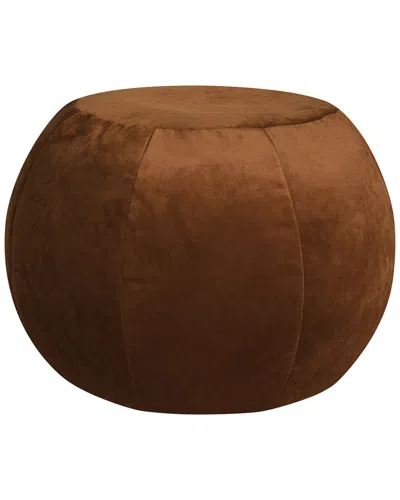 Gouchee Home Plump Copper Velvet Pouf